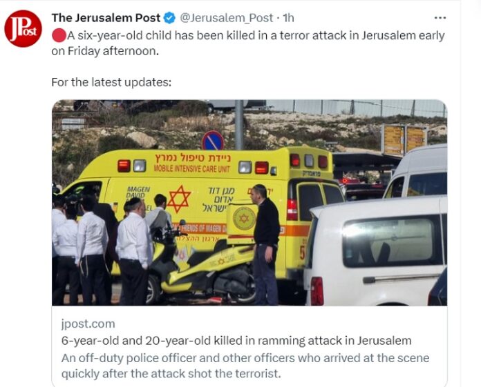 Attentato a Gerusalemme: 2 morti